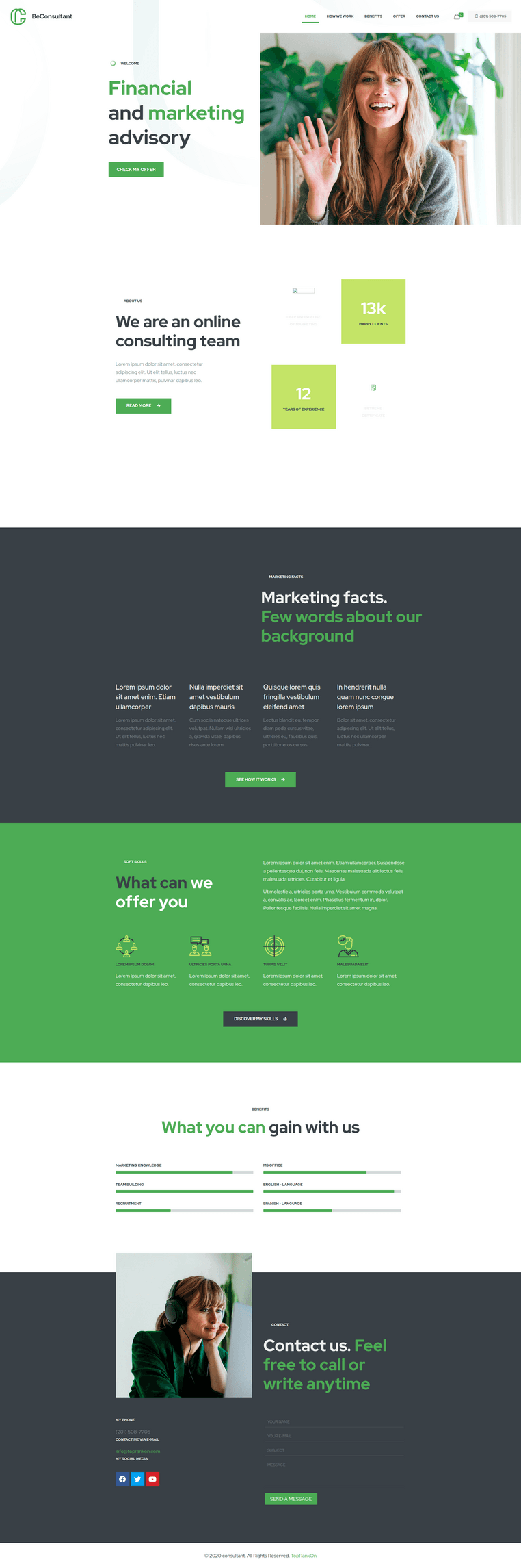 Business & services template preview