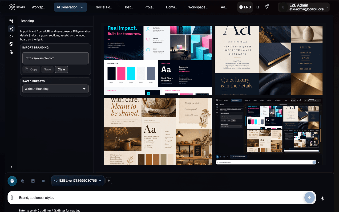 Codibu branding and domain tools