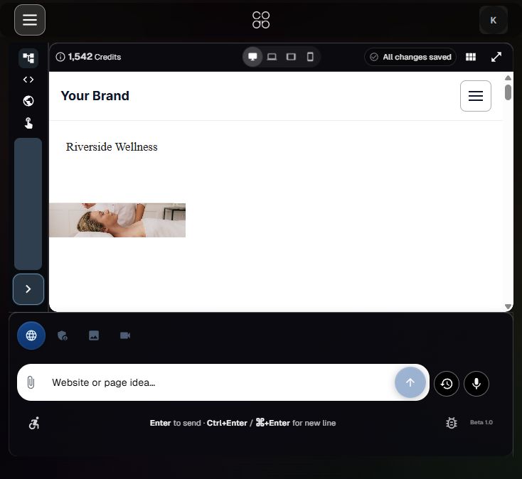 Template start — Layouts · industries · preview