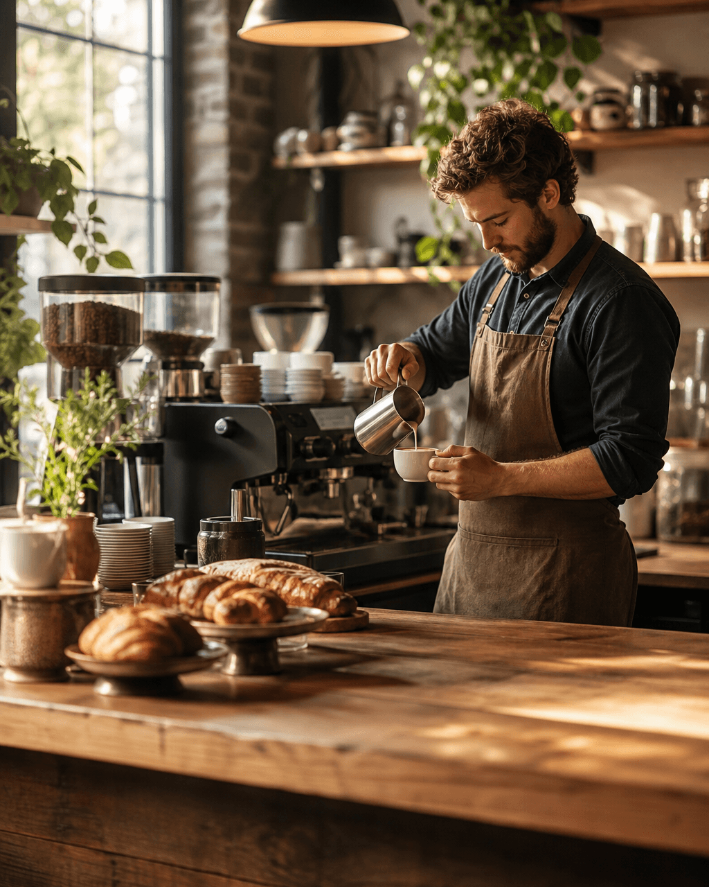 Generated example — cafe campaign visual